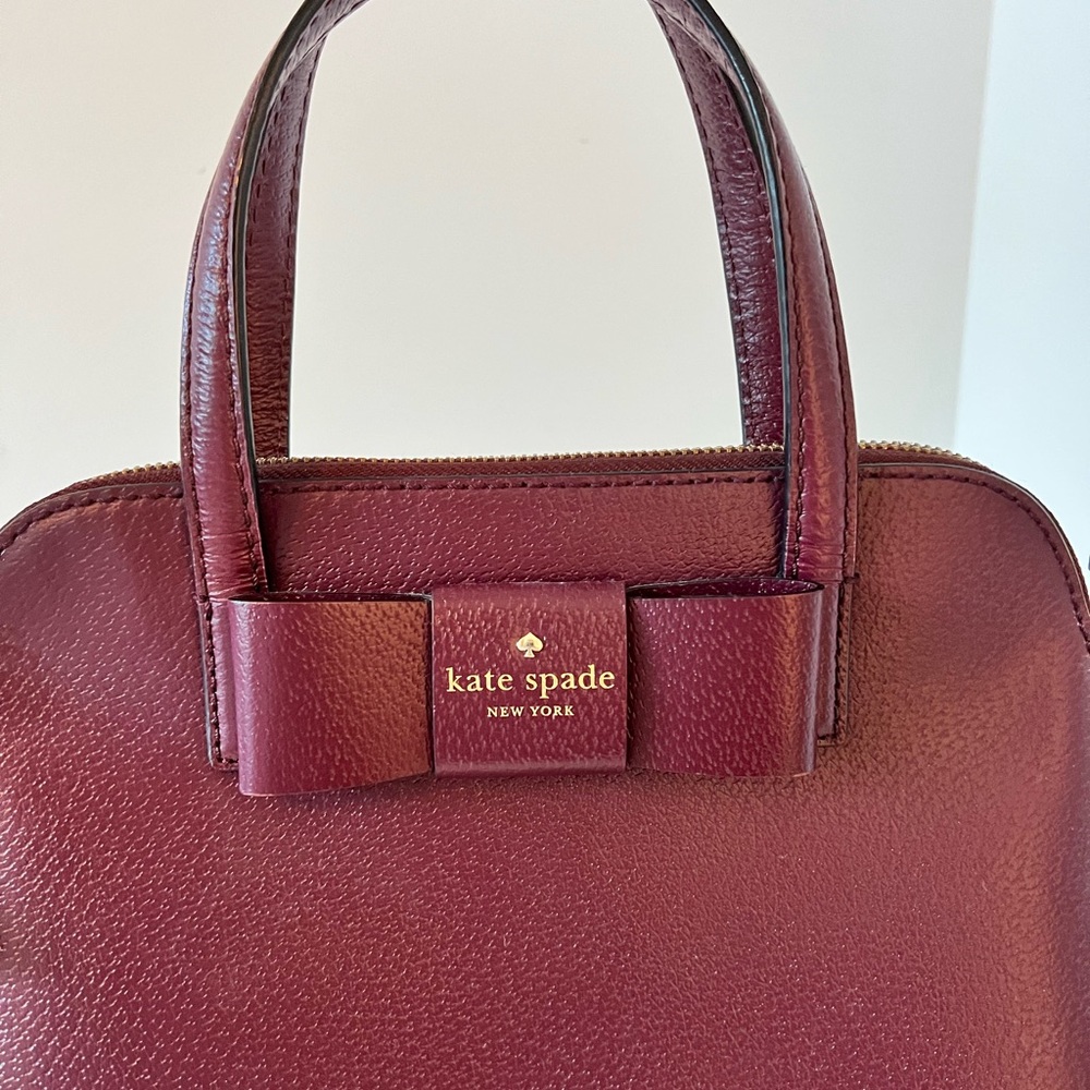 Kate spade burgundy bag